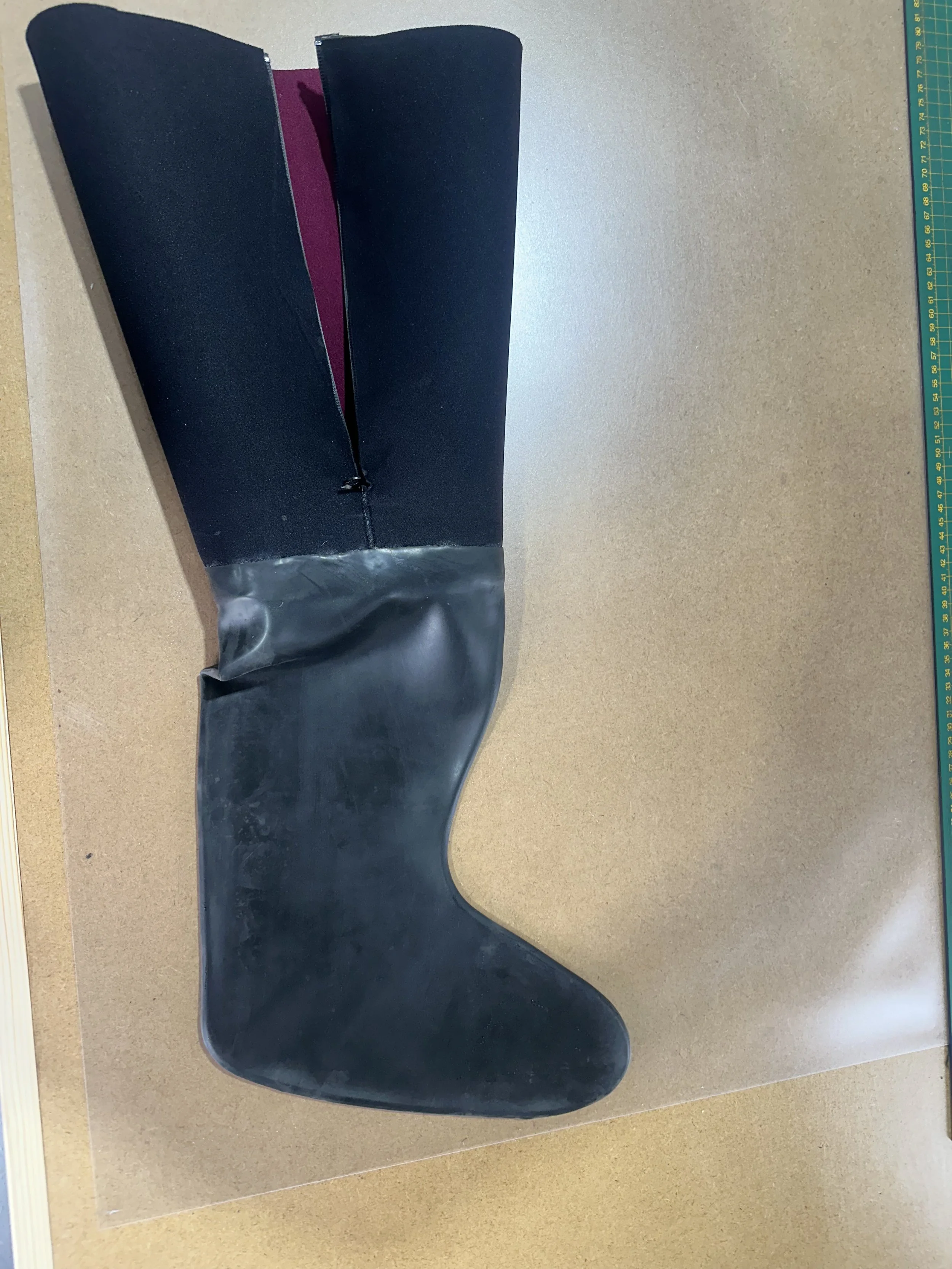 Custom Dry Boot to Protect Prosthetic Leg