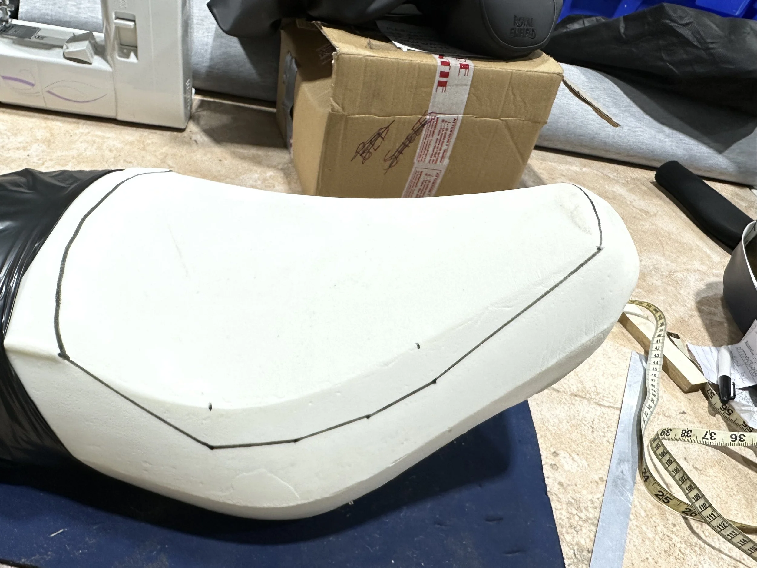 Motorbike seat reshaping