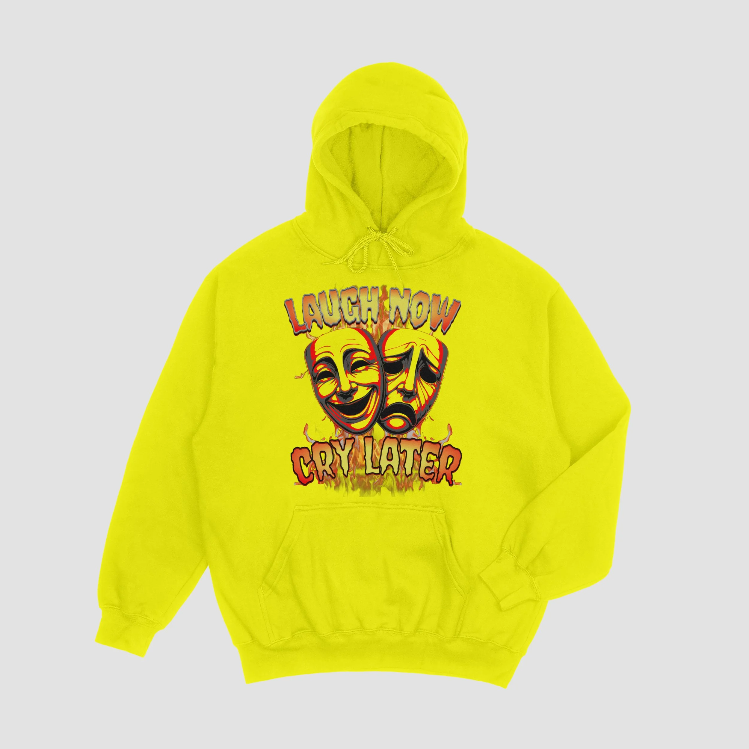 🎭 “Laugh Now, Cry Later — Positive In, Positive Out” Hoodie