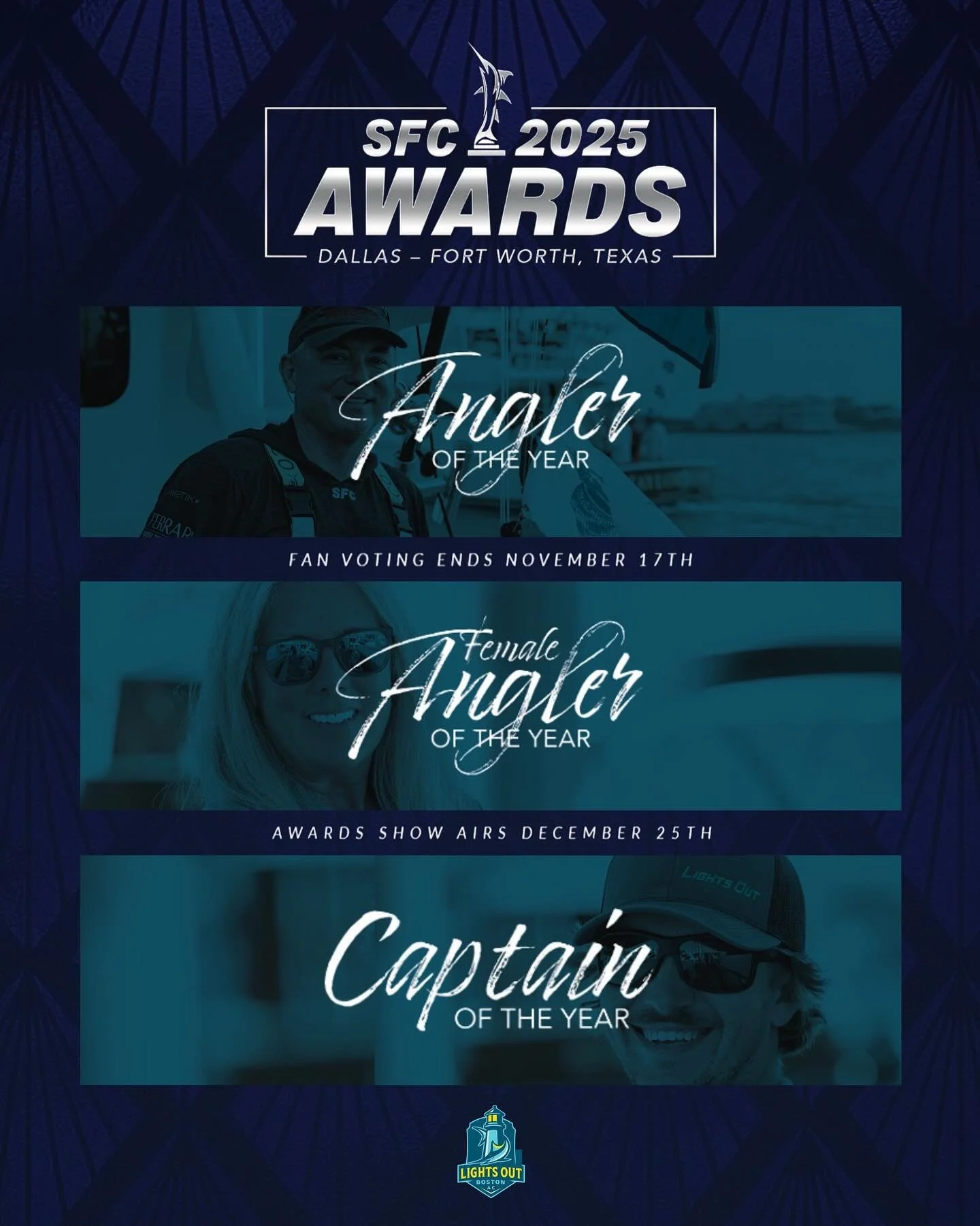 Make sure to vote for us in the SFC end of the year awards! Very grateful that our team has been nominated alongside so many talented others! 

@lightsoutbostonac
@sfcinsider
@sportfishingchampionship
@lightsout62 

#ifyoubiteyouride 
#fishing
#sport