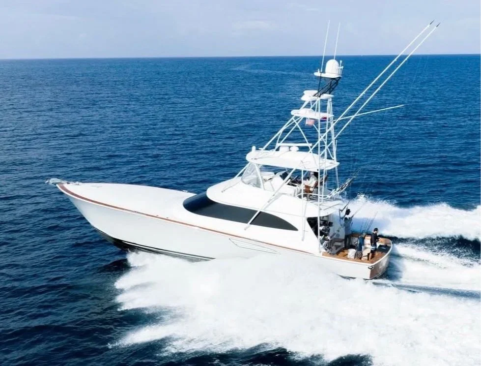 The carbon-fiber Gulf Stream Outriggers not only fish as hard as Lights Out Boston, they look good doing it!