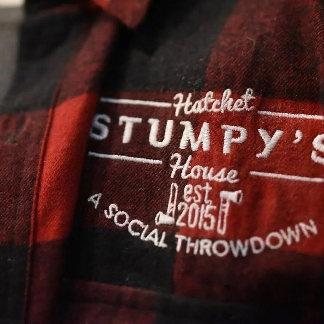 Flannel season is back and that means it’s time to throw on your plaid and grab an axe! 🔥
There’s no better way to warm up this fall than a little friendly competition at Stumpy’s Hatchet House. 
Book your pit, bring your crew, an