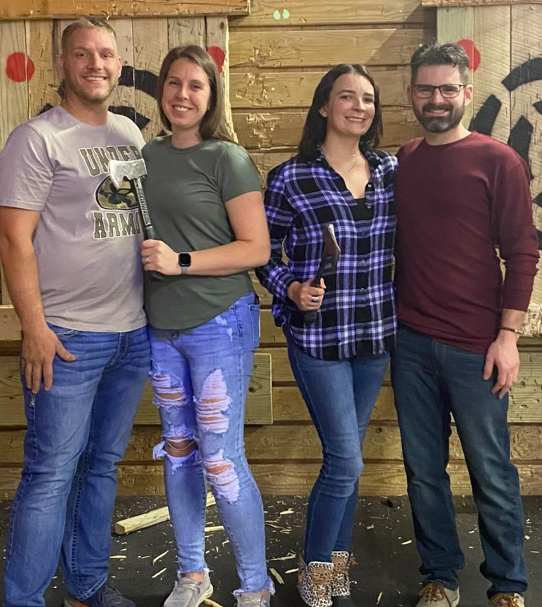 Let's get this holiday 🎁 season started!!!

🚨Our BOGO 50% off gift card sale is back- now through December 24th!!🚨

🎁 Friday 12-5pm gift card sales
  5-10pm axe throwing 🪓 
 &amp; paint splatter 🫟 
  Saturday  Noon - 10pm
  Sunday  Noon - 6pm

