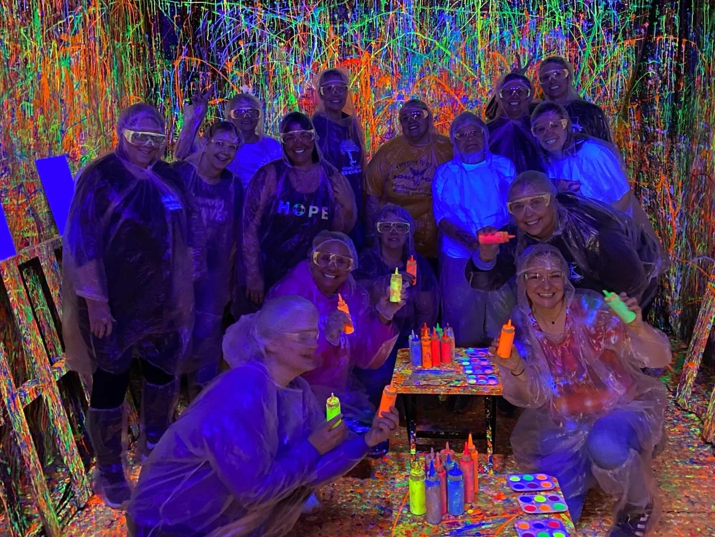 Looking for some fun before returning to work/school ? 🤬

⏰We are open noon - 6pm today. 

We still have a few splatter paint reservations available 🫟!! Visit:

Splatterpainterie.com

For axe throwing reservations see link in bio. 

#getoutofthehou