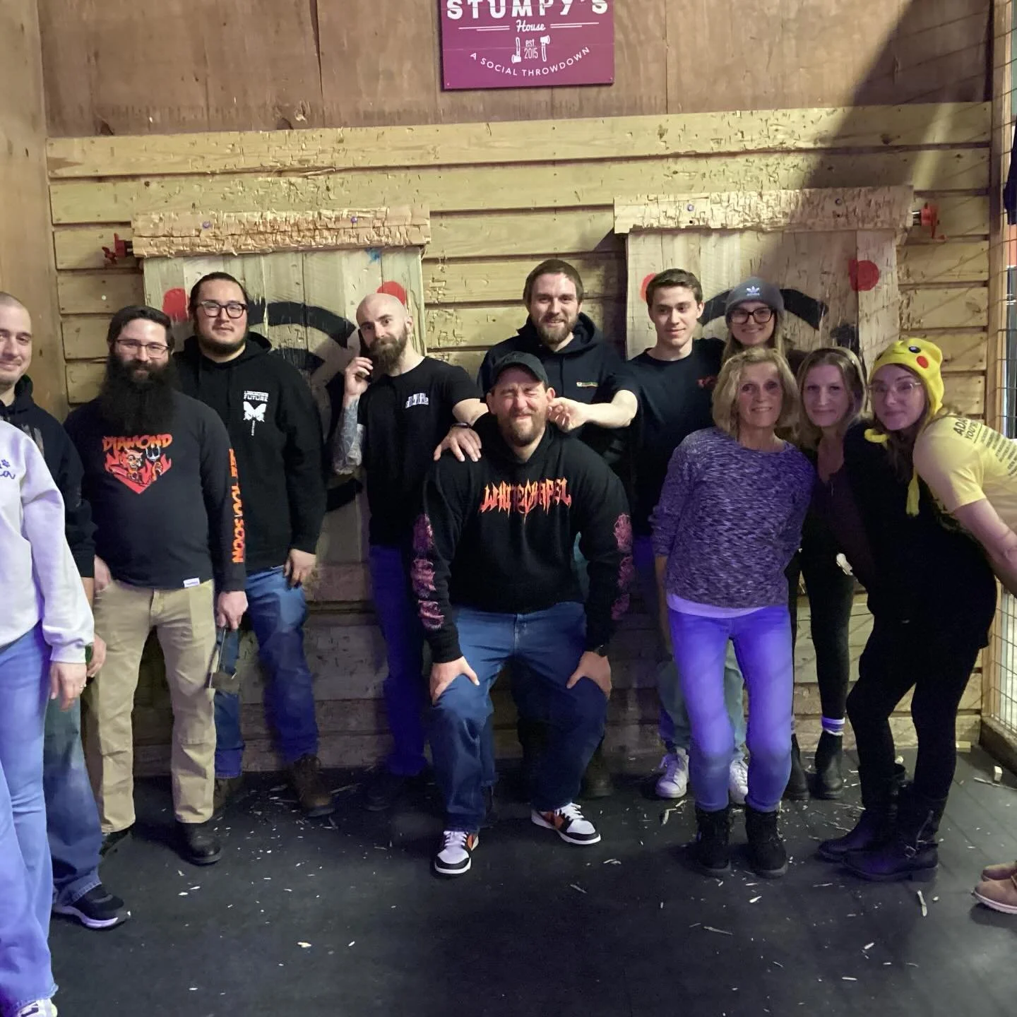 Looking 👀for weekend plans?  We have axe 🪓 throwing and splatter 🫟 paint reservations available!

Beat those post holiday winter blues by a visit to Stumpy's!!

Visit our link in bio for axe throwing reservations and for splatter paint packages an