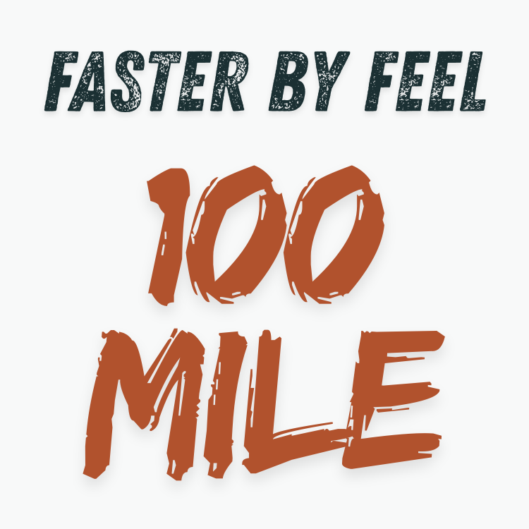 100 Mile Plan - Faster by Feel