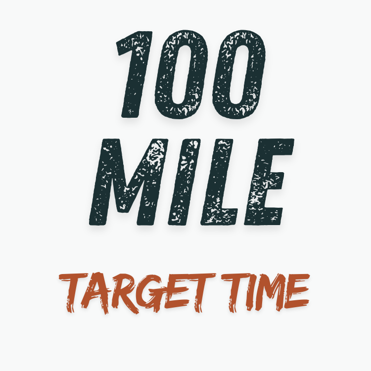 100 Mile Training Plan - Target Time