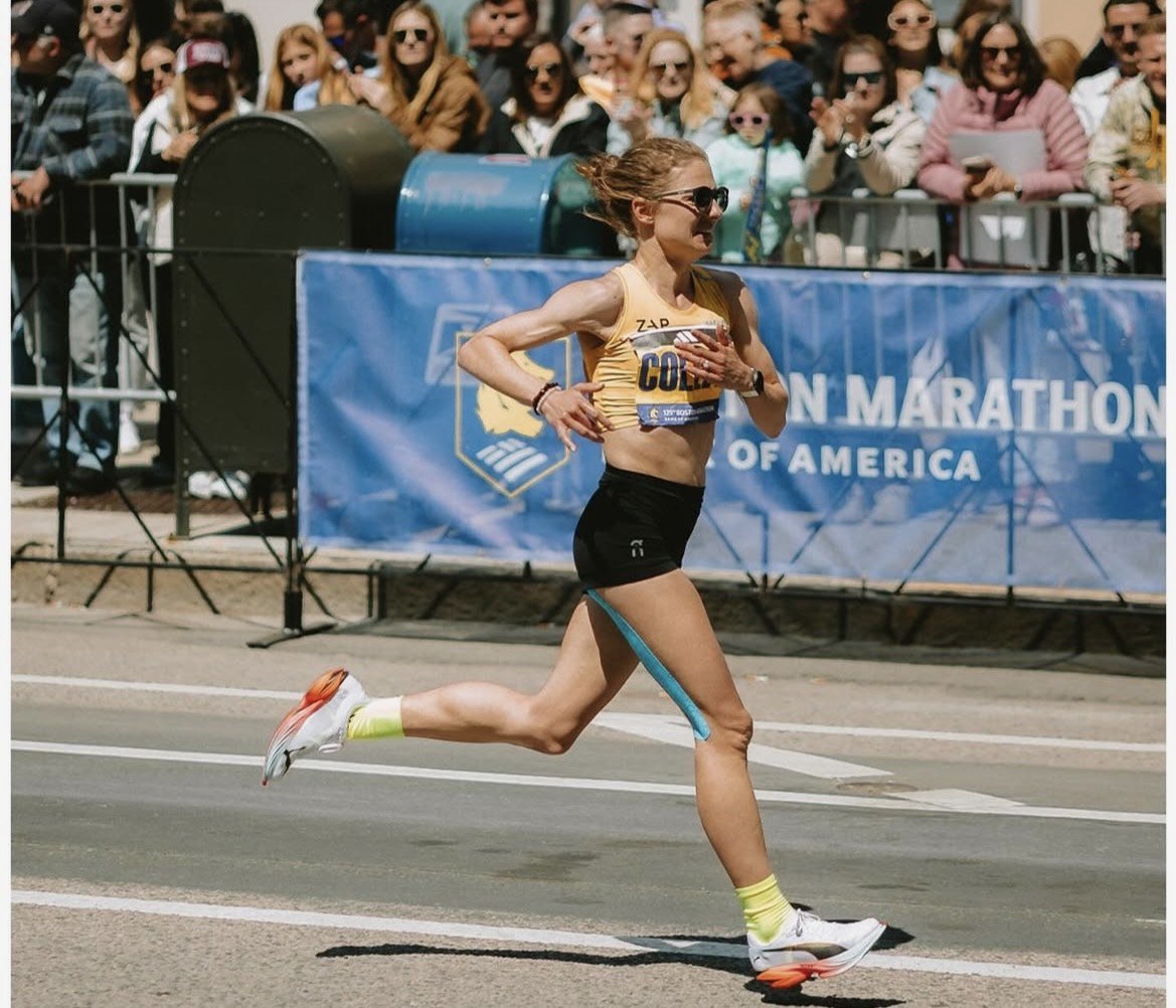 Tristin Colley Running Boston Marathon