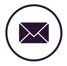 Icon of an envelope representing email