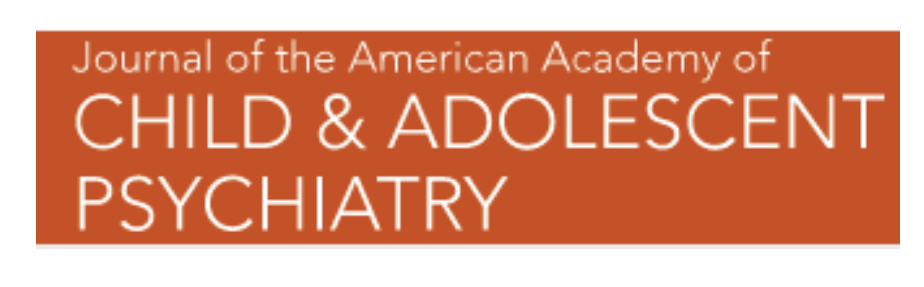 Cover of Journal of the American Academy of Child & Adolescent Psychiatry, with orange background and white text.