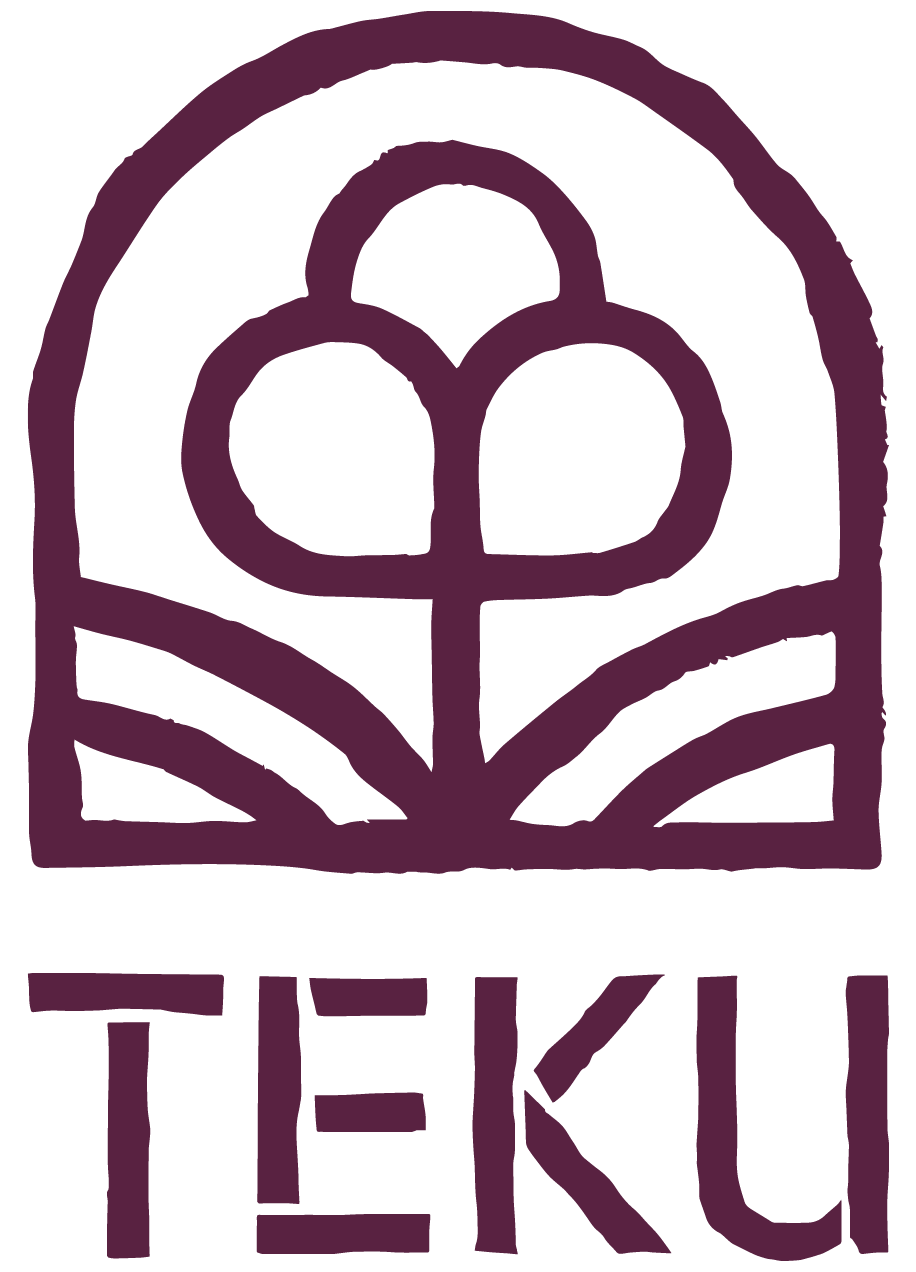 Purple logo with a stylized tree above the word "TEKU" in capital letters.