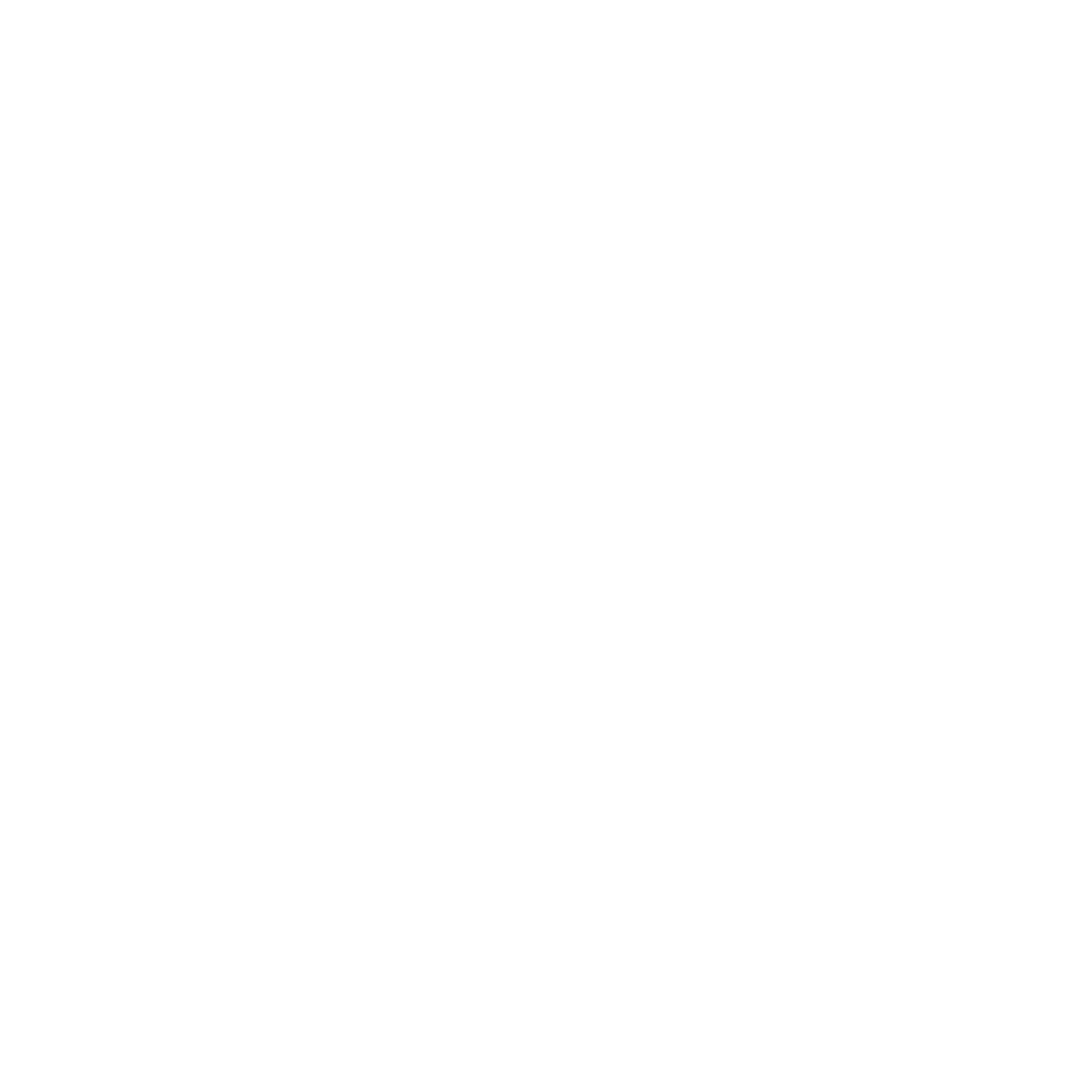 Line drawing of a hanging shipping container surrounded by concentric circles, on a black background.