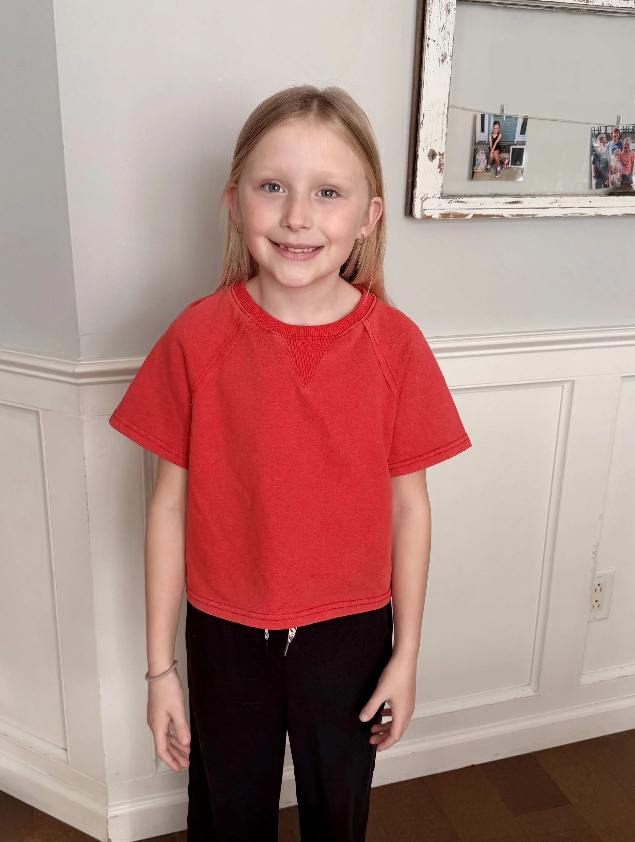 Knit Paneled Sweat Top