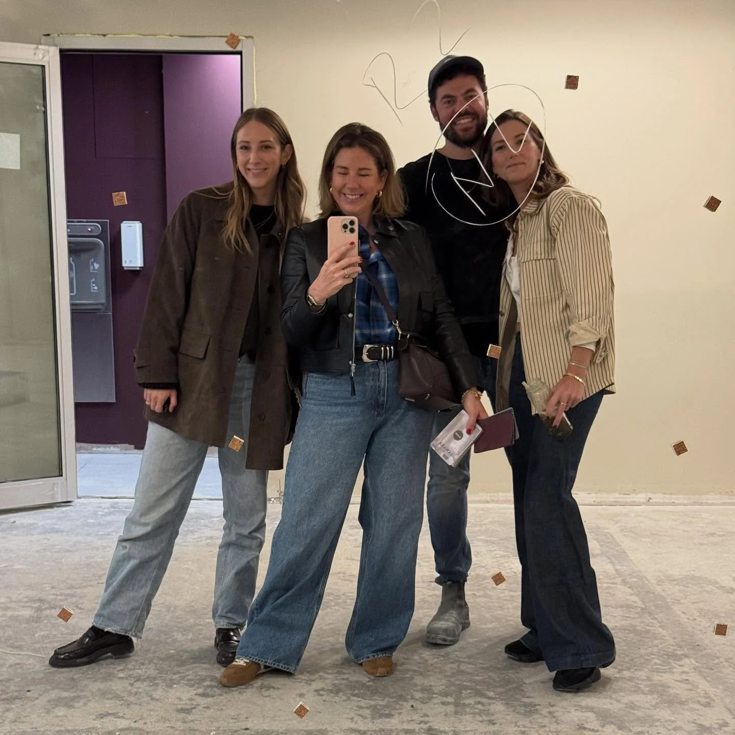 The team @bhytoronto as this space is nearing the homestretch - it&rsquo;s going to be amazing and the people on this project have made it so much more fun to do 💥👊🏻 (sorry there is writing on your face @danadineen) #bhybroadview #clienthotintheci