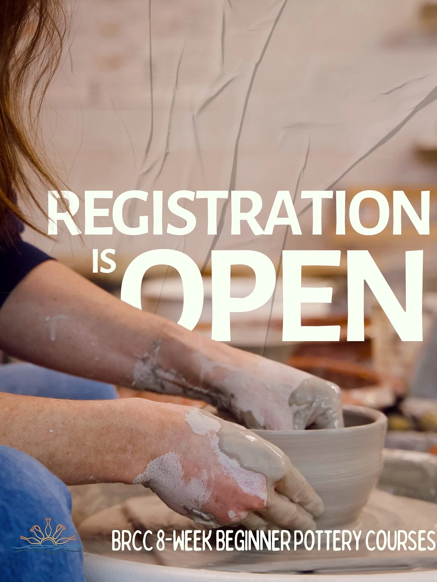 If you didn&rsquo;t notice, it&rsquo;s time to sign up for the next round of BRCC Classes! In collaboration with @blueridgecc , we host 8 week beginning pottery courses in the evenings from 6-9. Start a new hobby this spring! Link in bio. 

SPOTS FIL