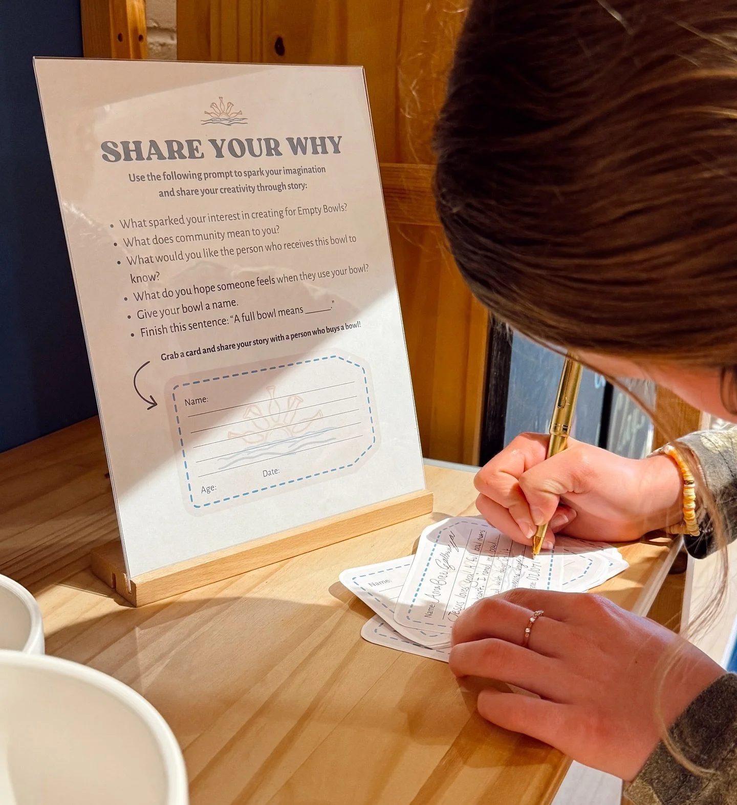 With so much chaos in the world, take an hour to slow down, make a bowl to feed the hungry, and share hope! ❤️🥣