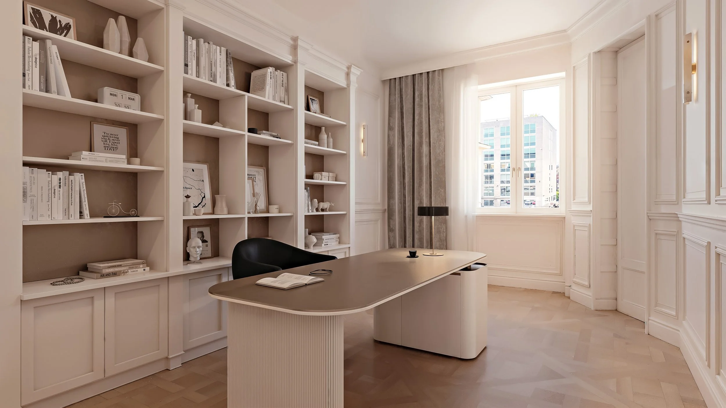 Render 3D immobiliare, modelling e rendering 3D professionale per studi di architettura, agenzie immobiliari e developer. Studio appartamento a Milano centro