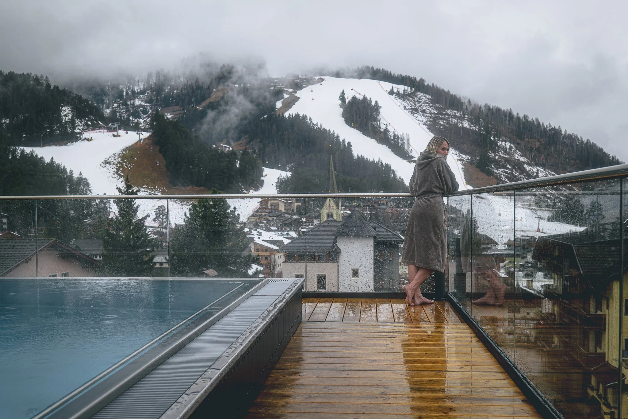 Foto eines beheizten Pools für Hotels und Resorts in Südtirol