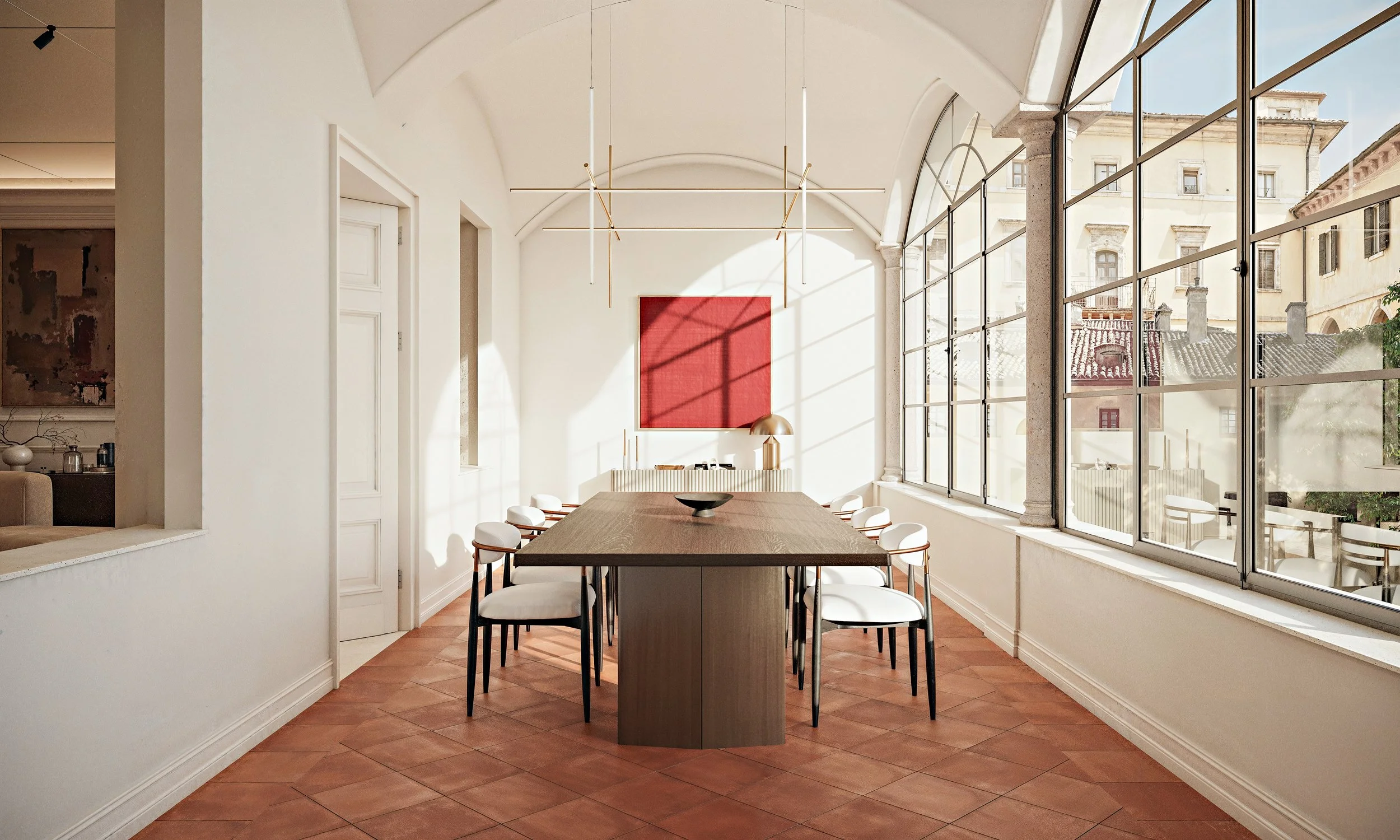 Render 3D per immobiliare di lusso in Toscana, modelling e rendering