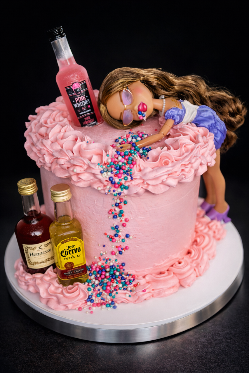 Strawberry Tres Leches 6in Heart Cake w/ Strawberry Sponge infused w/ three different milks layered w/ house-made Strawberry Compote filling, Coated with Vanilla Buttercream.