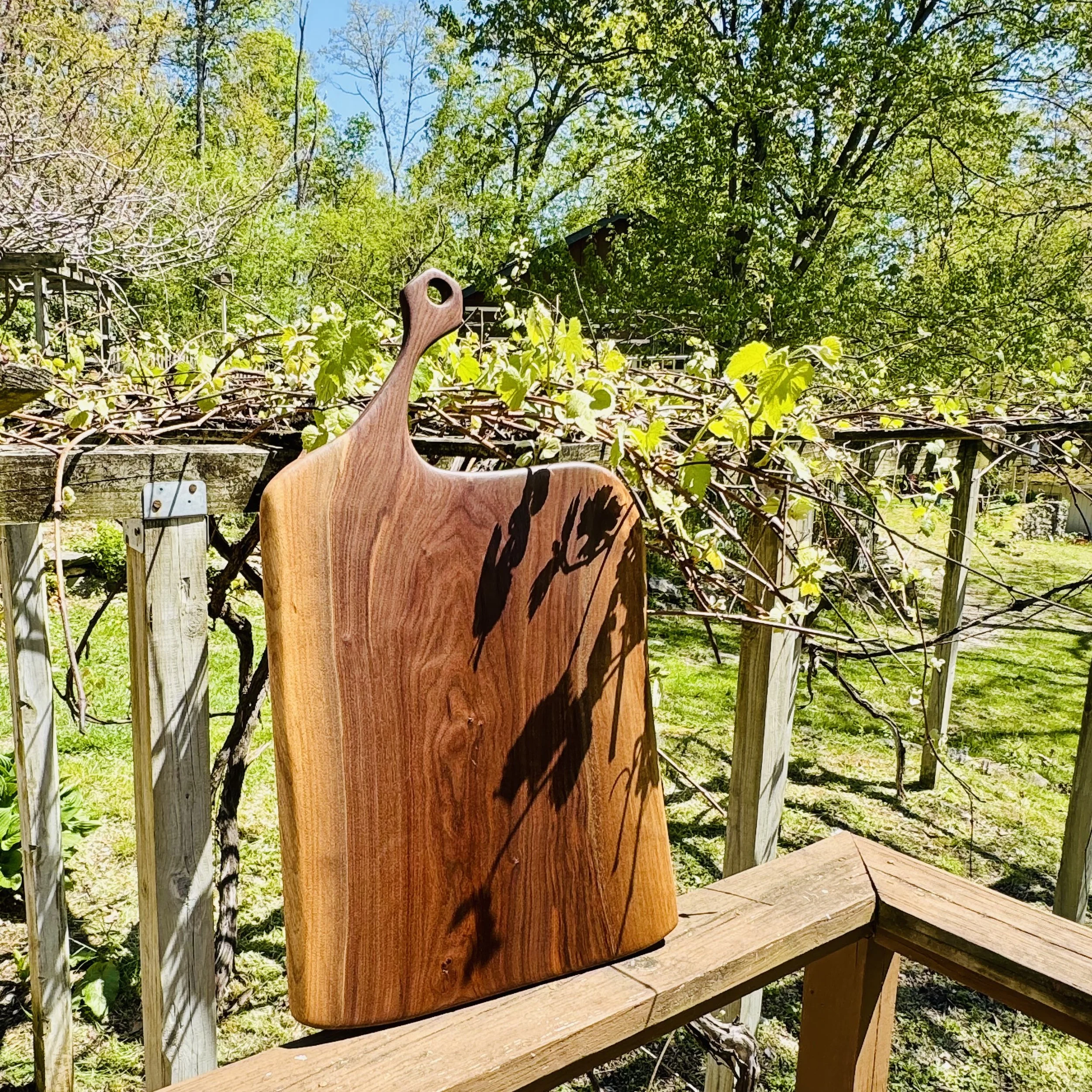 TABULA,  Natural Walnut One Piece Charcuterie/Chopping Boards