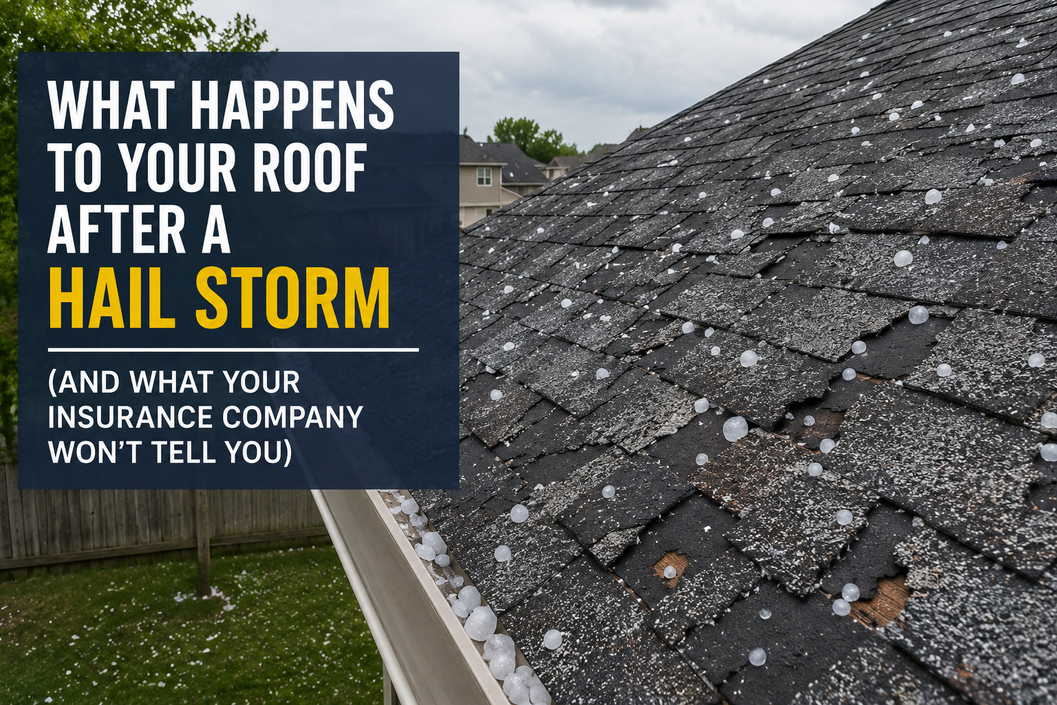 What Happens to Your Roof After a Hail Storm (And What Your Insurance Company Won’t Tell You)