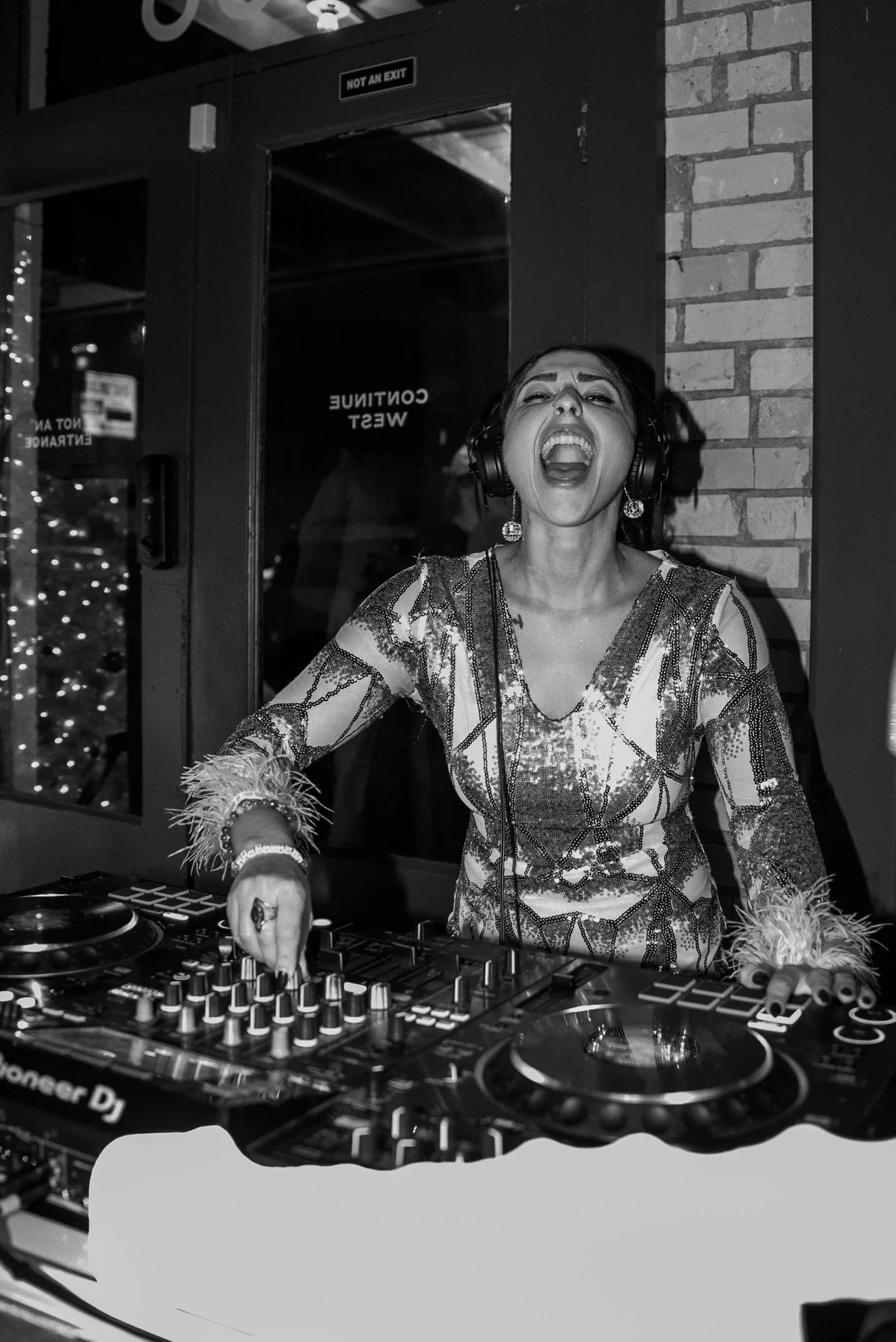 female DJ plays pop dance songs at private event!