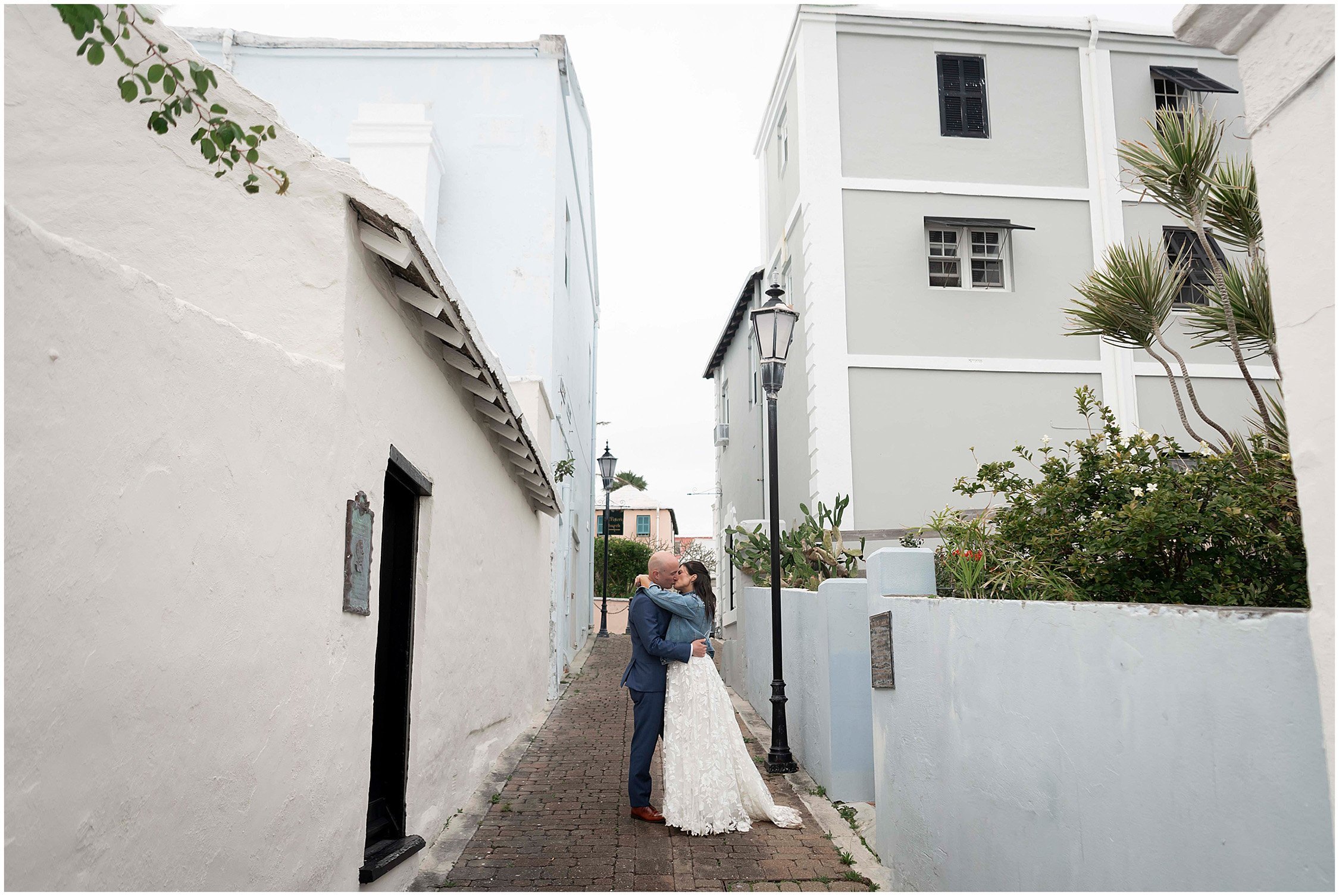 Bride and Groom in St. George's, Bermuda (Copy)