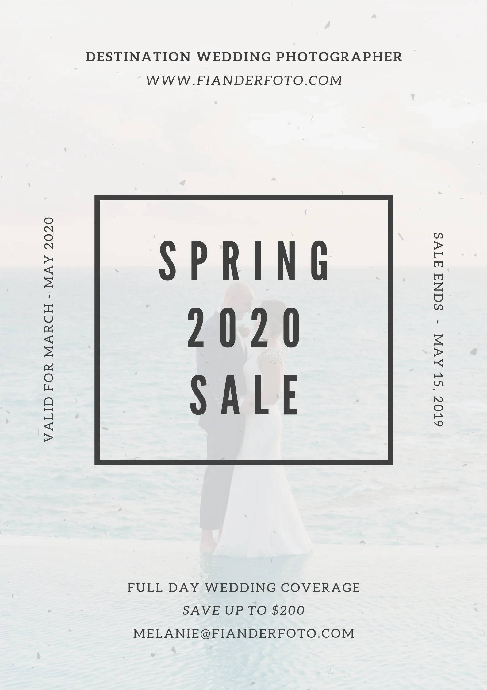 May Day Sale: Spring 2020 Weddings