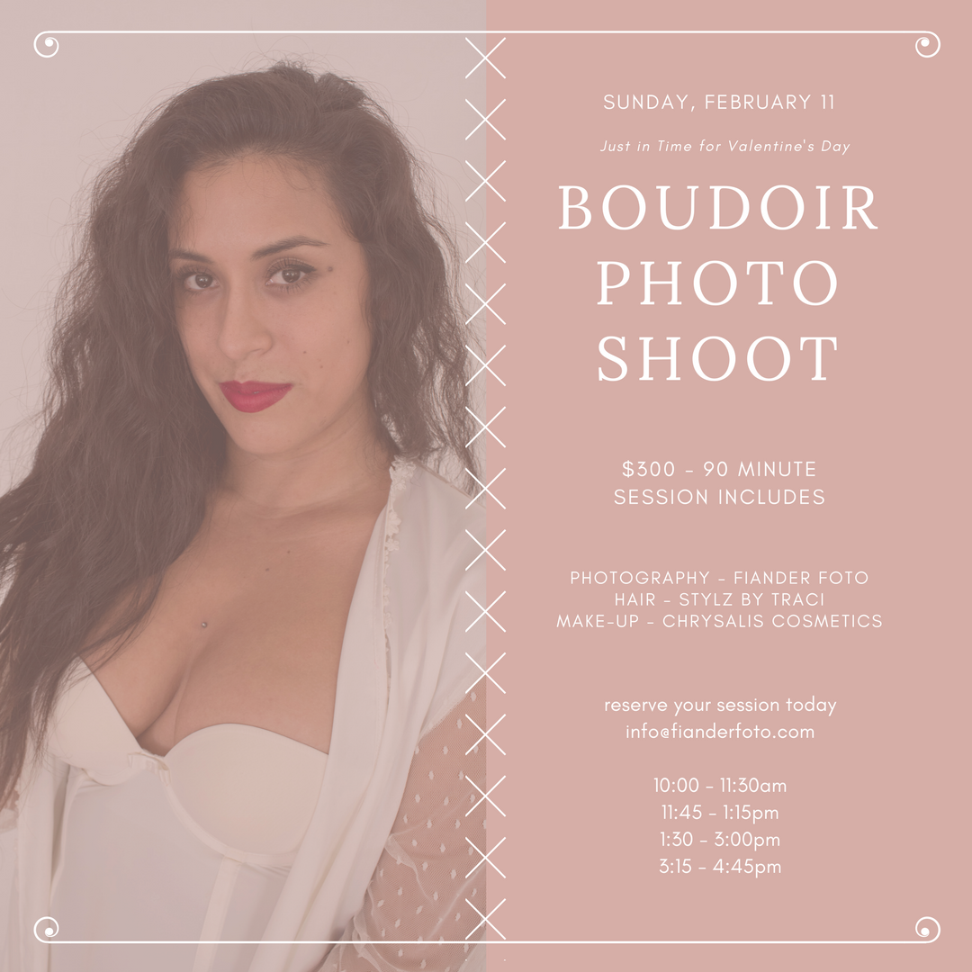 Boudoir Photo Shoot ~ Sunday, February 11, 2018
