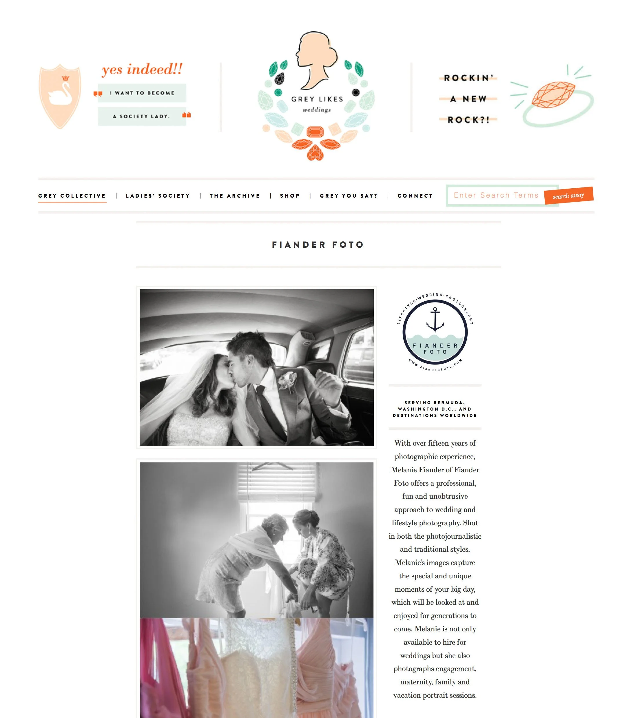 Feature - Grey Likes Weddings | "Fiander Foto"