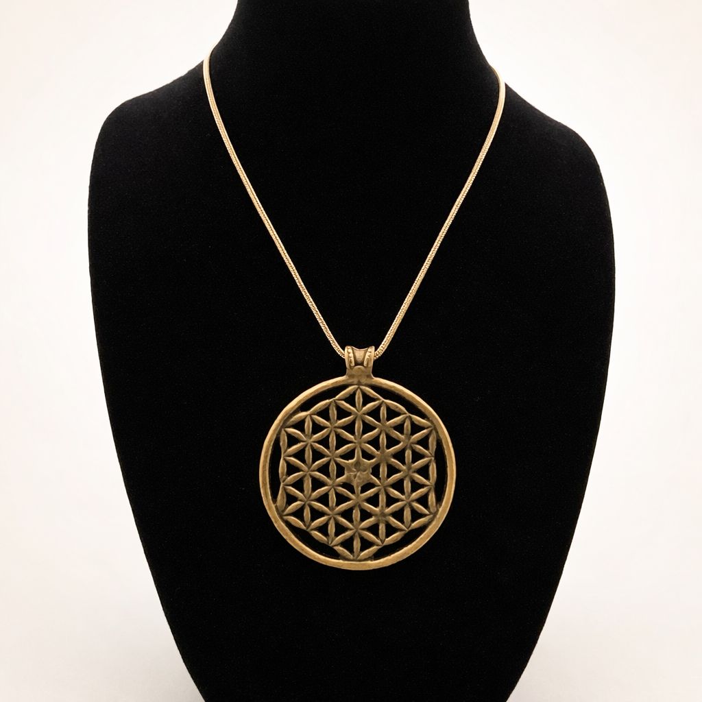 Flower of Life Statement Necklace