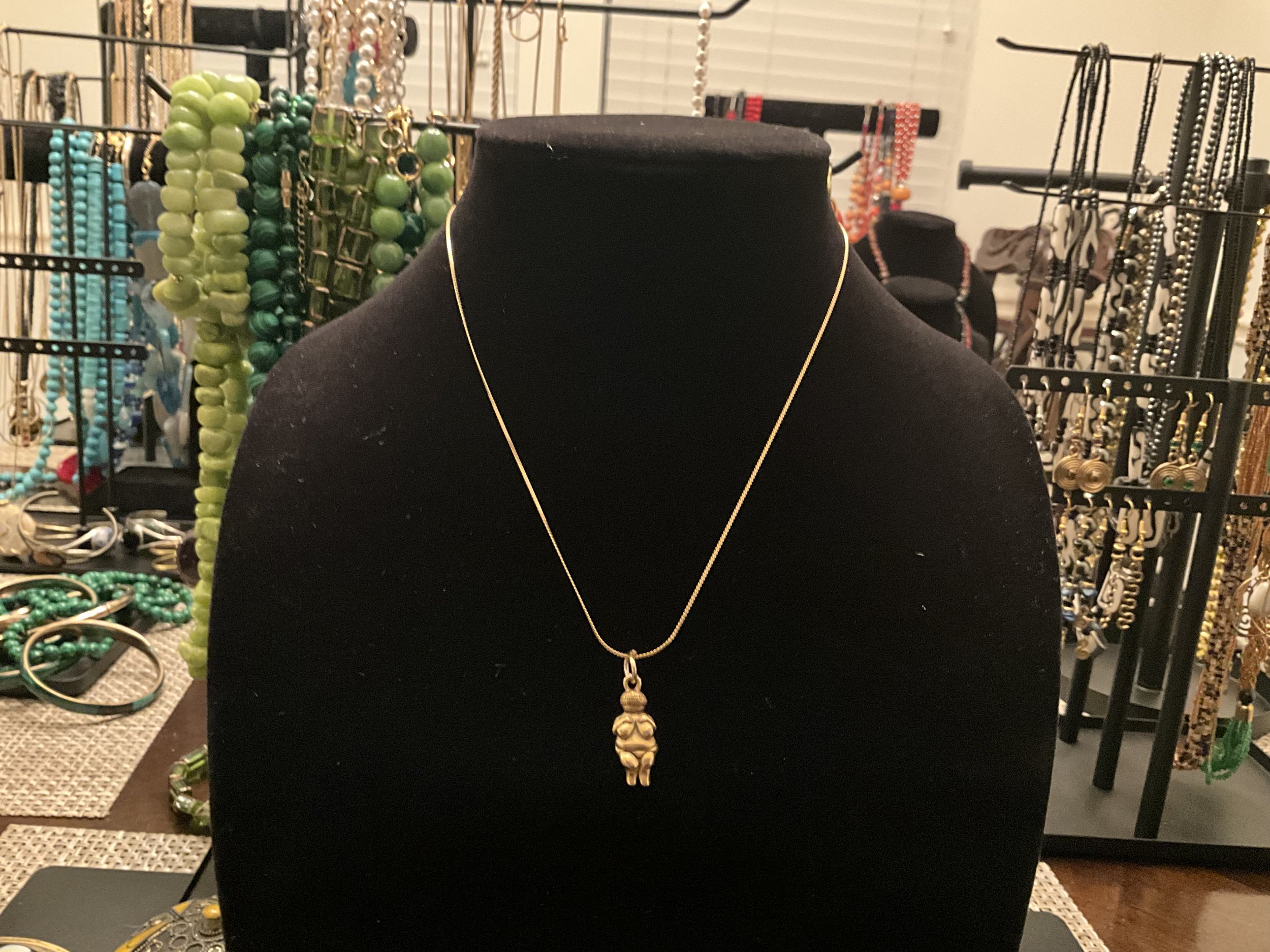 Goddess Figure Pendant Necklace