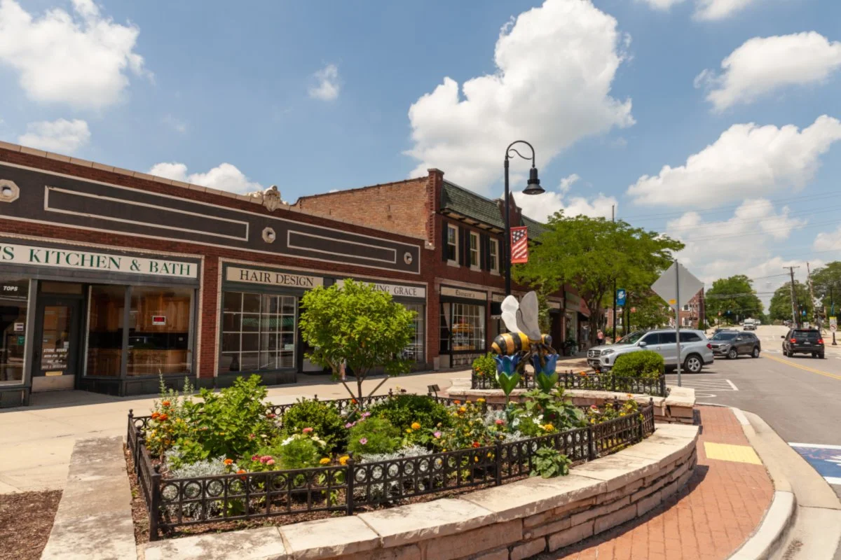 A downtown built for walking — coffee shops, restaurants, and boutique shopping just steps from home.