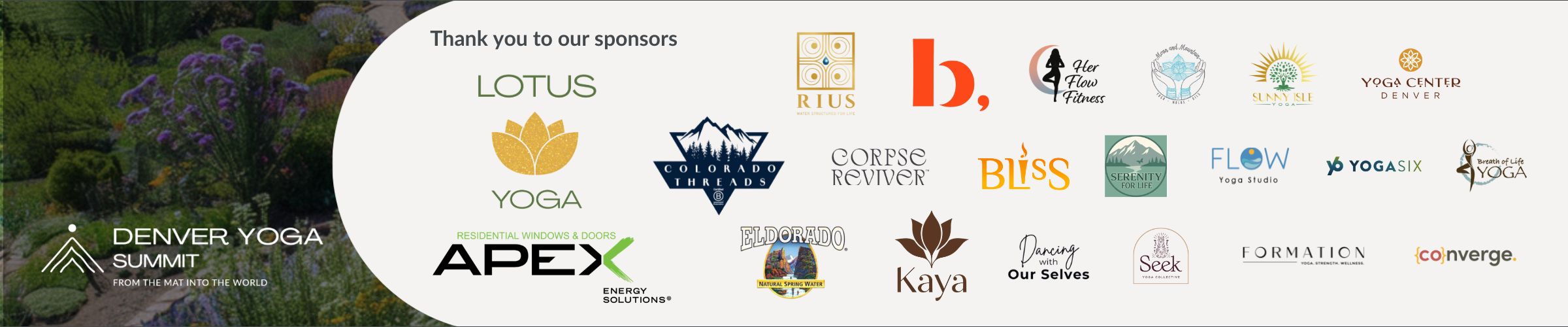 Denver Yoga Summit Sponsors