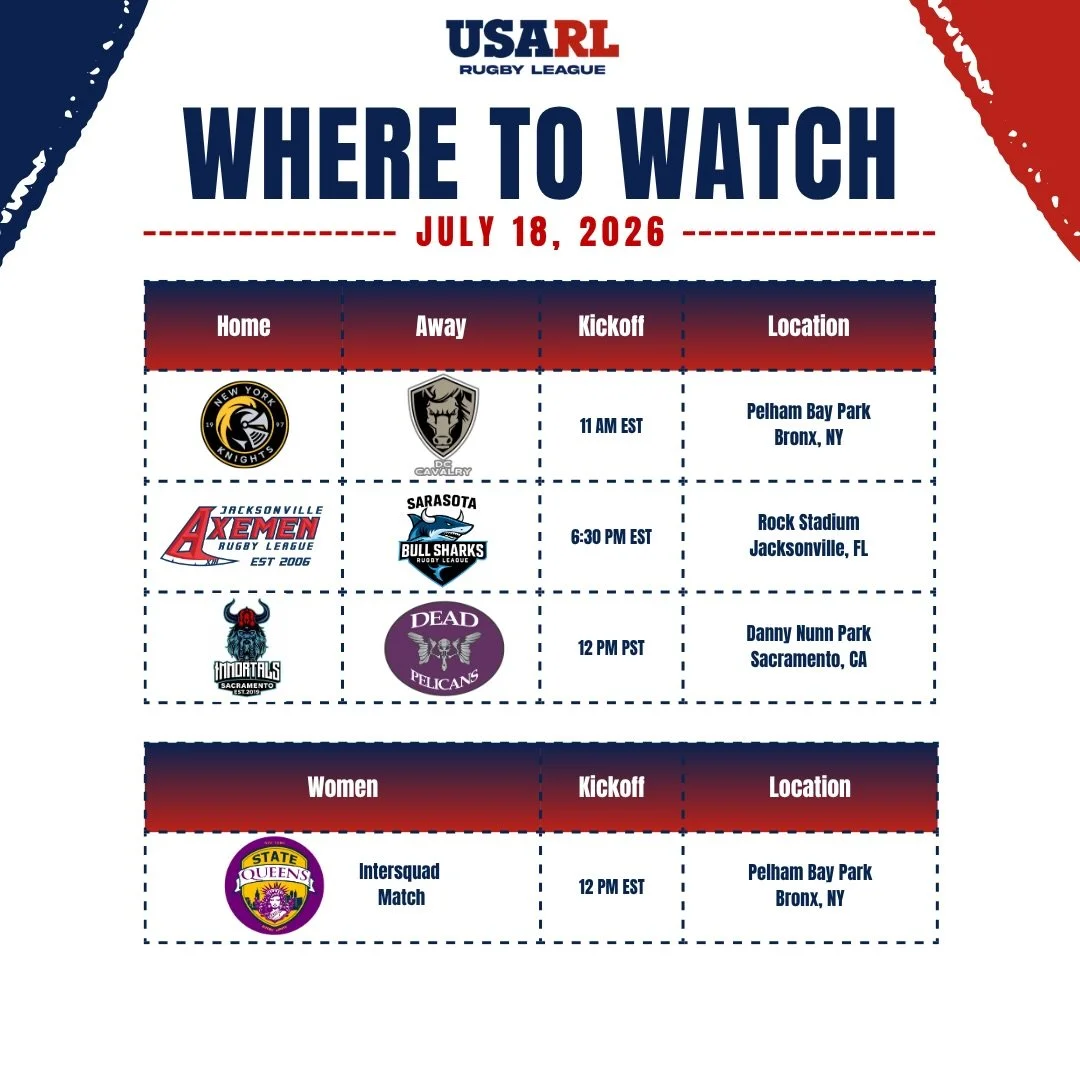🏉🔥 Game day is here!

Three men&rsquo;s matches and a women&rsquo;s intersquad match are on deck today!

Follow the clubs for livestream information and match updates throughout the day. We&rsquo;ll also share livestream links on our story as they 