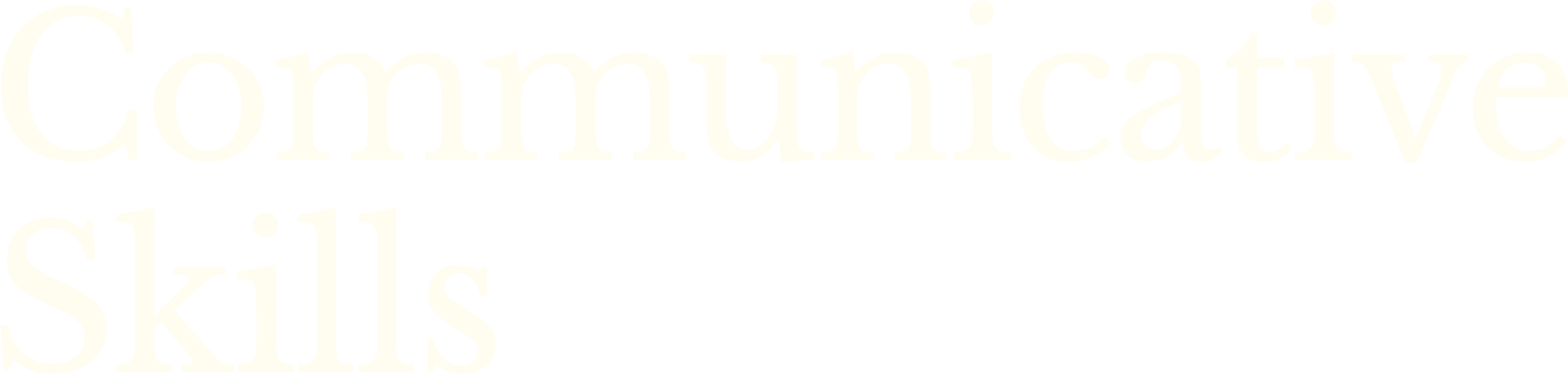 Text reading 'Communicative Skills' in large white font on a black background.