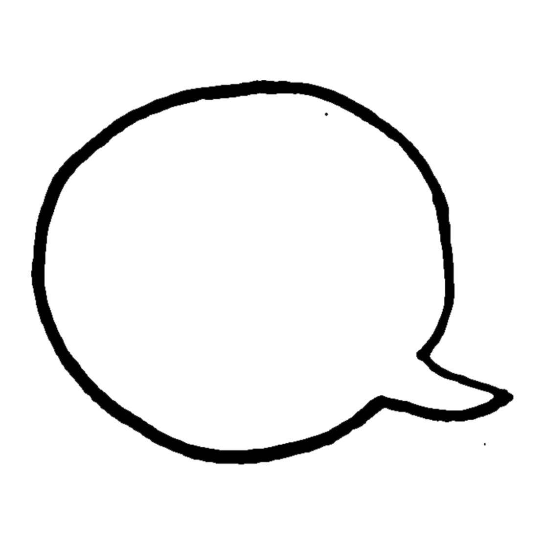 A speech bubble icon.