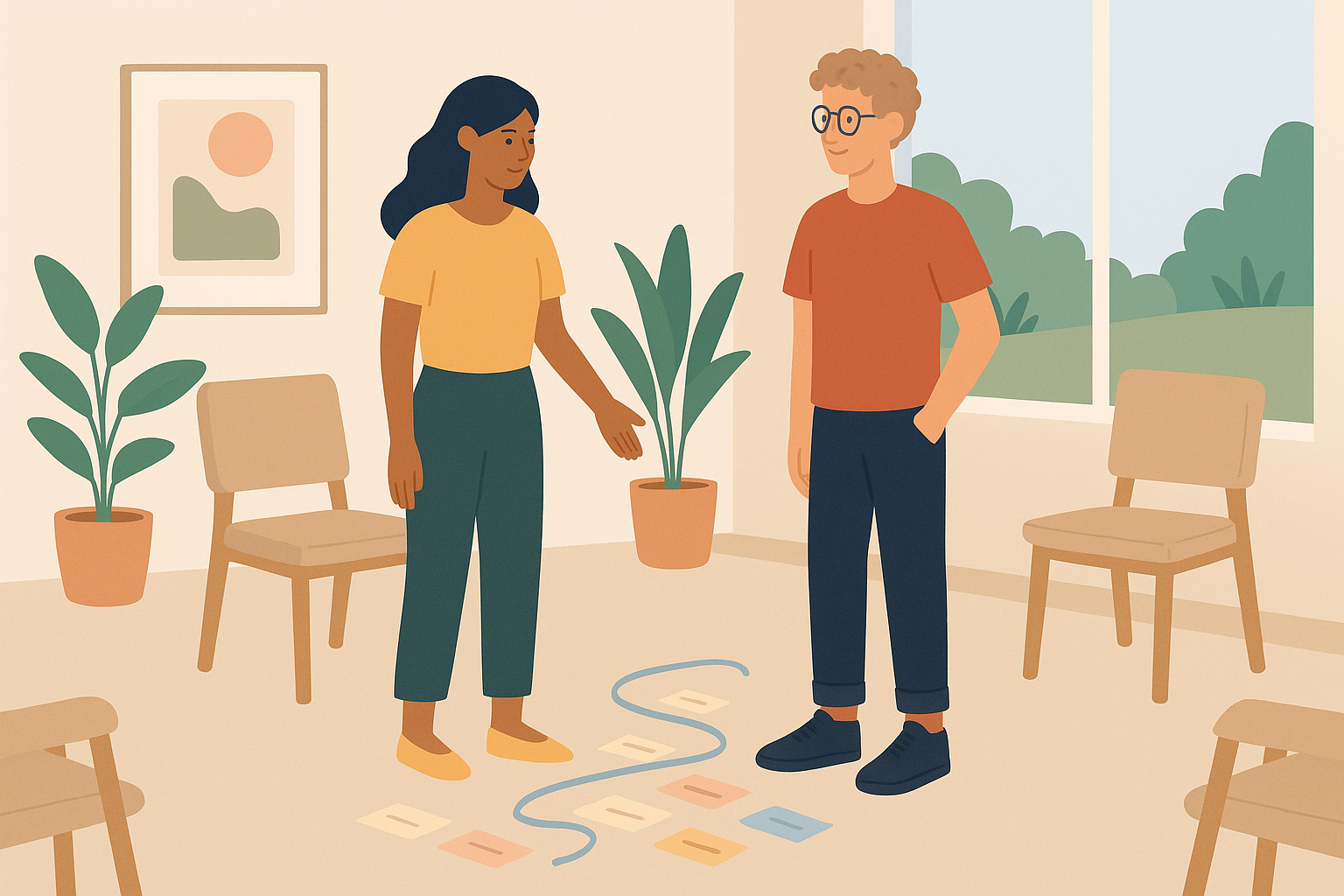 Illustration Timeline-Arbeit