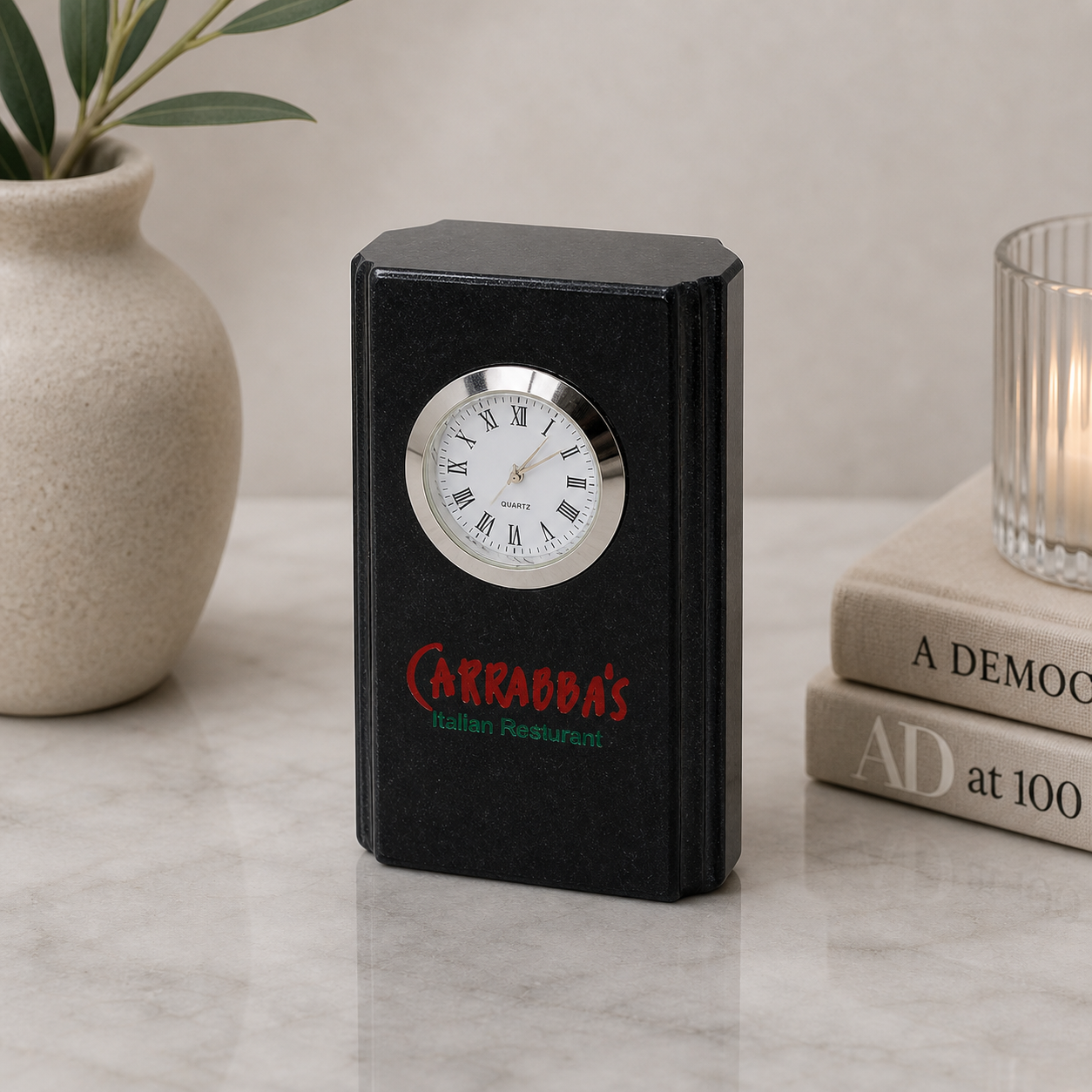 Mini Grooved Vertical Clock