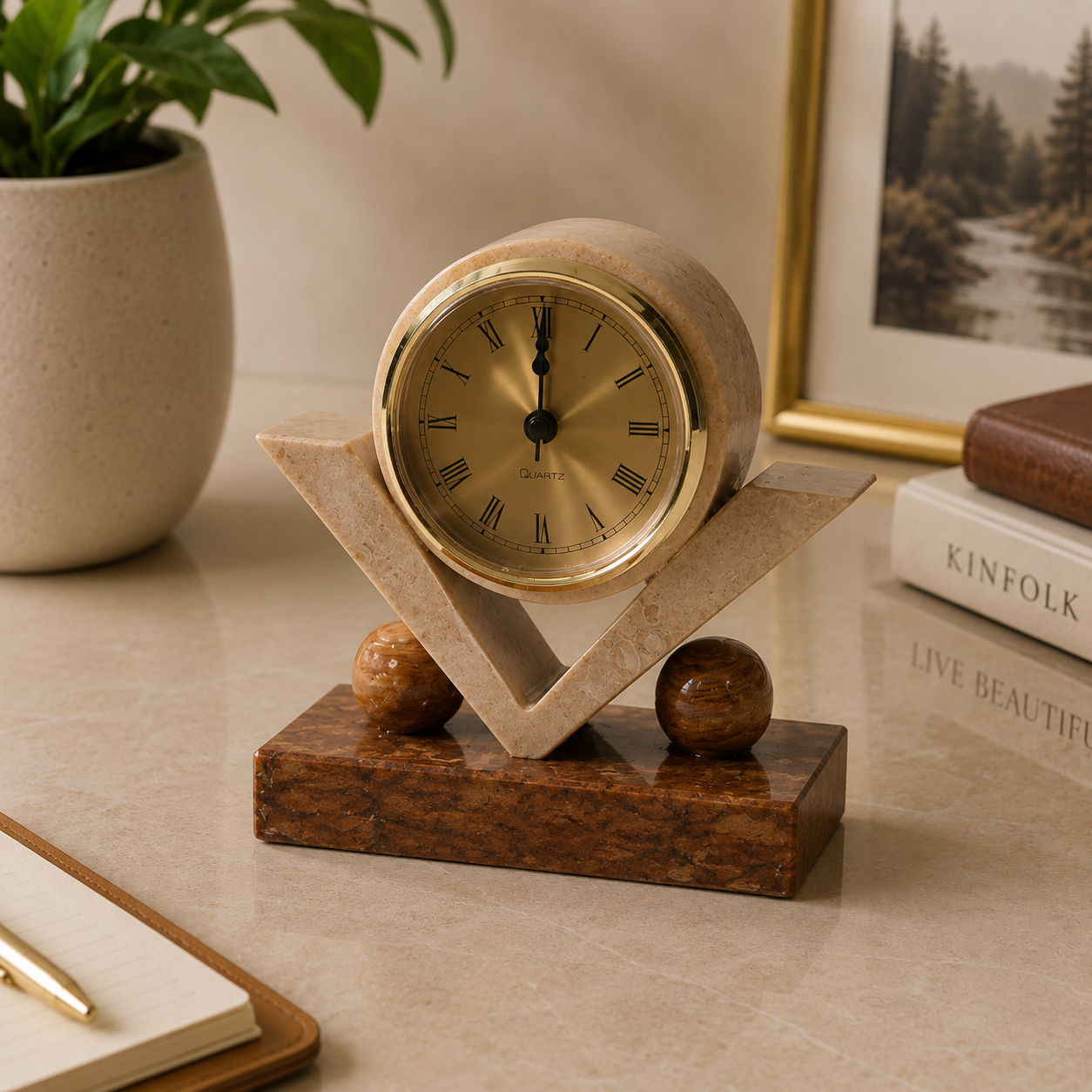 "V" Clock