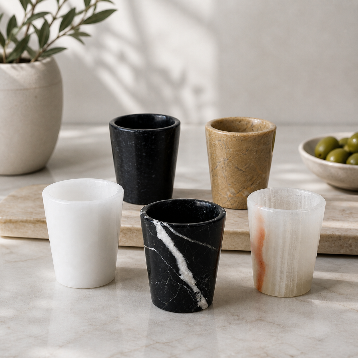 Marble Shot Glasses (set of 2)