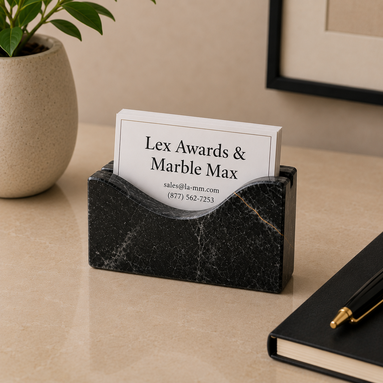 Curved Business Card Holder