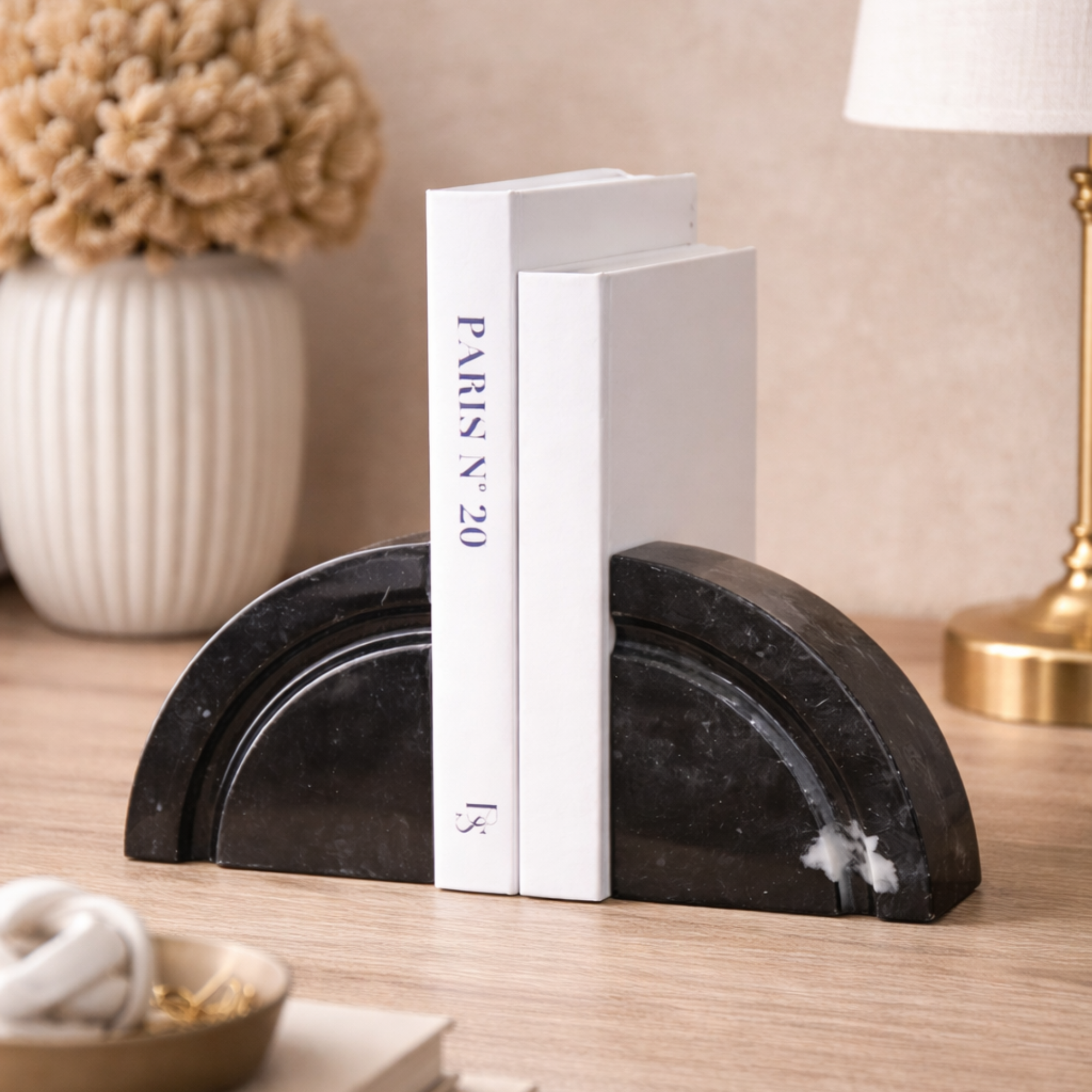 Quarter Moon Bookends