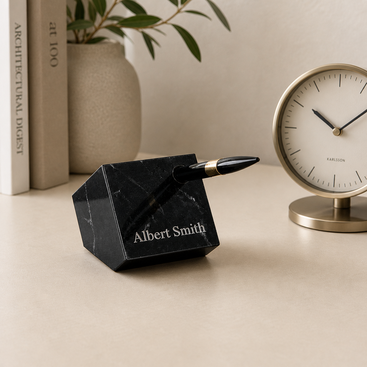 Tilted Cube Pen Stand