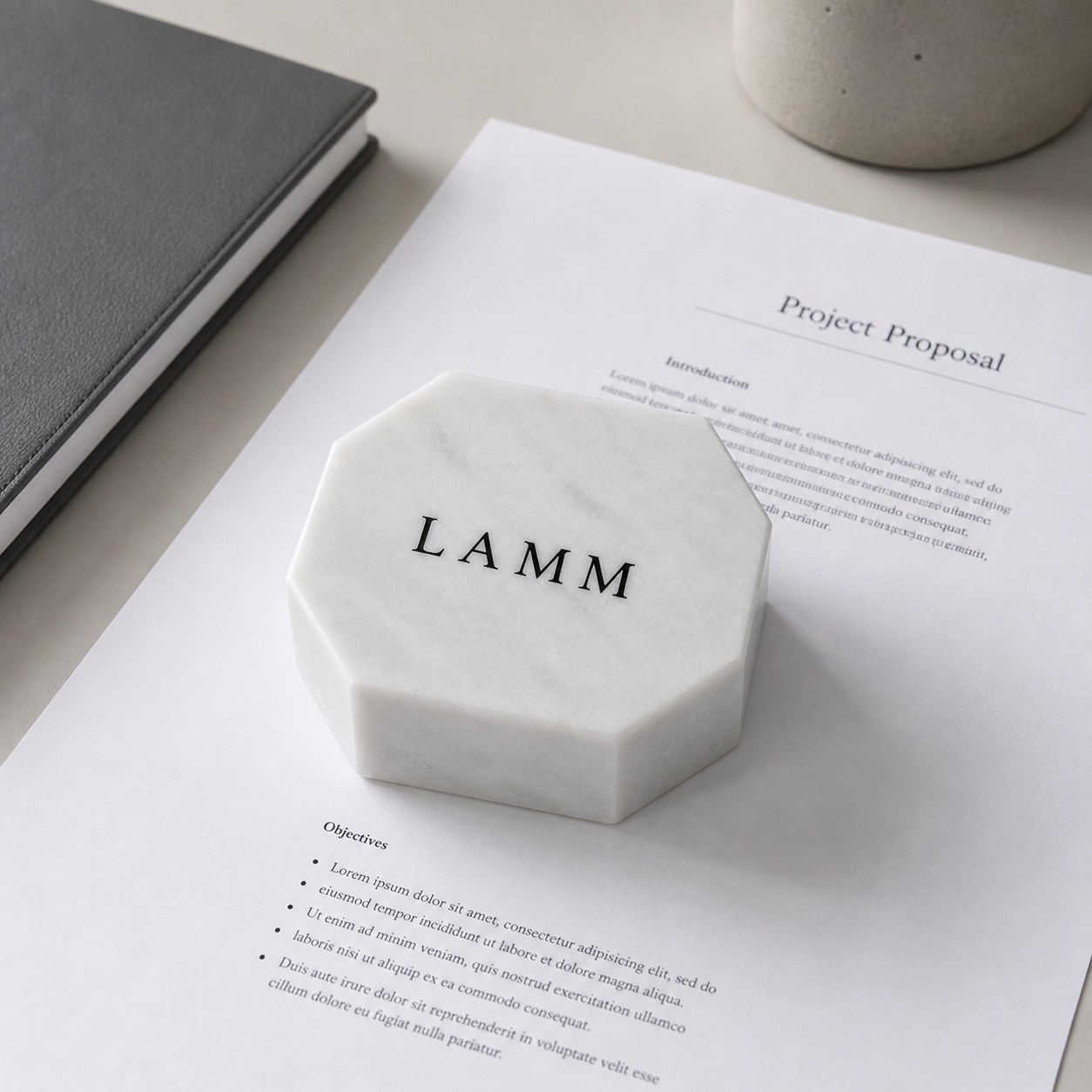 Octagonal Paperweight