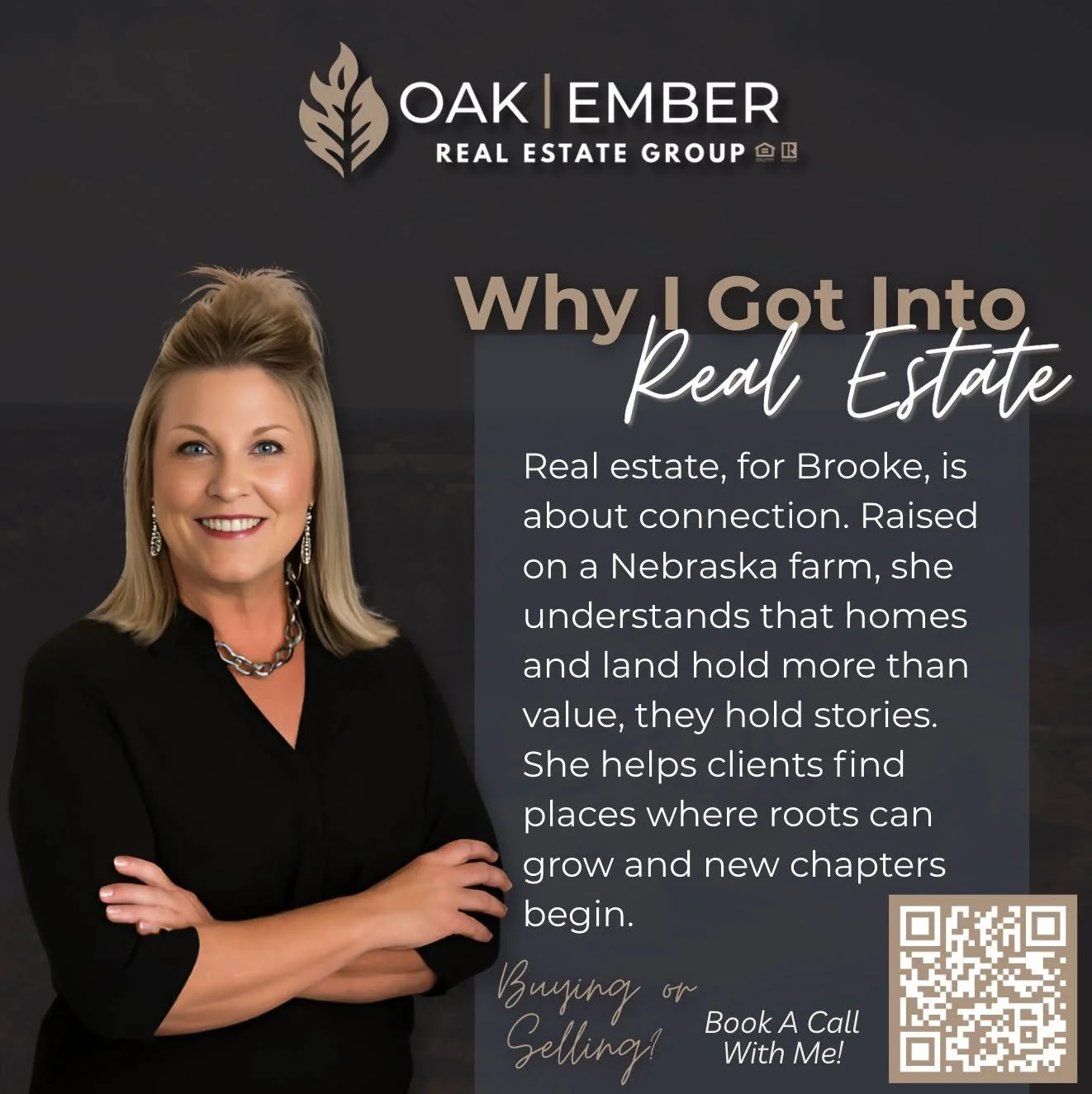 Real estate with heart.
Guided by connection, community, and the belief that every home holds a story.

#OakEmberRealEstate #MeetYourRealtor #WhyIRealEstate #NebraskaHomes #RootedInCommunity #HomeJourney