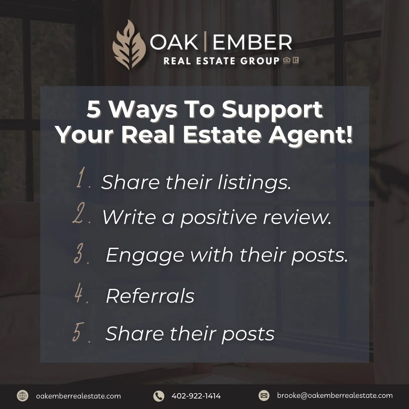 Supporting your local real estate agent doesn&rsquo;t always mean buying or selling a home &mdash; sometimes it&rsquo;s the simple things that make the biggest impact. 🤍
From sharing listings to referrals, your support helps us continue serving our 