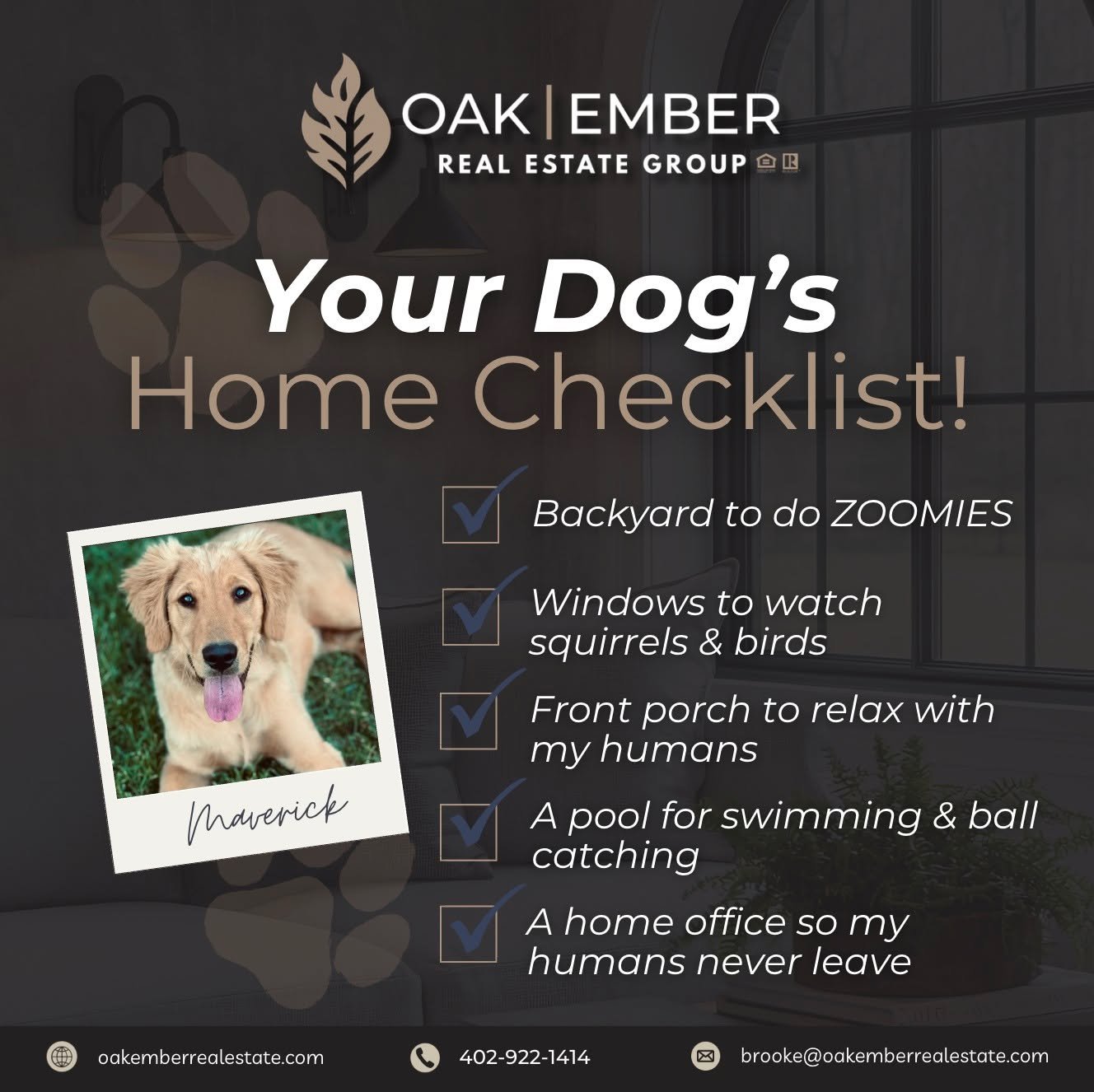 House hunting looks a little different when you have a four-legged family member 🐾
From backyard zoomies to windows for squirrel watching, finding the right home means checking all the boxes &mdash; for everyone.

Ready to find a home your whole fam