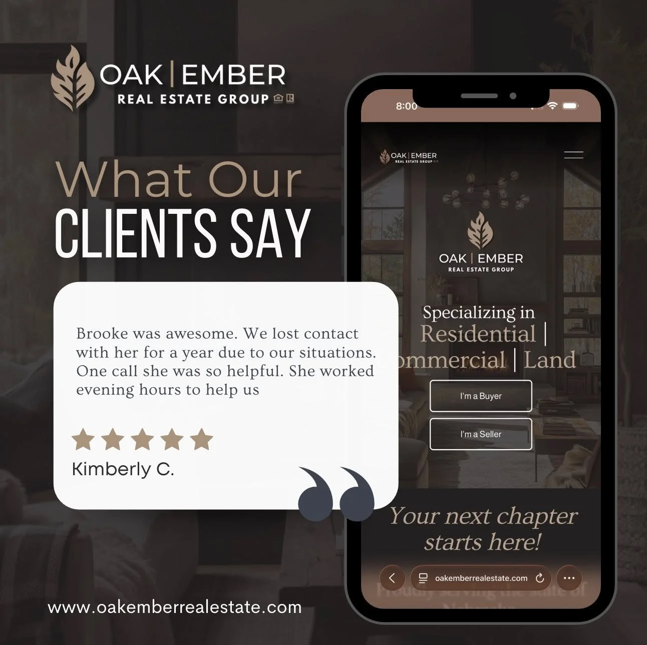 There&rsquo;s nothing more meaningful to us than hearing how our clients feel after the journey is over. 🤎

Life happens. Timelines shift. Situations change.
And when you&rsquo;re ready again, we&rsquo;re still here.

We believe real estate isn&rsqu